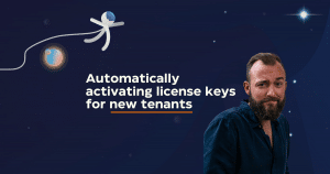 Automatically activating license keys for new tenants