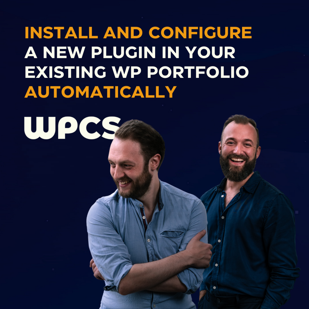 INSTALL AND CONFIGURE A NEW PLUGIN IN YOUR EXISTING WP PORTFOLIO AUTOMATICALLY