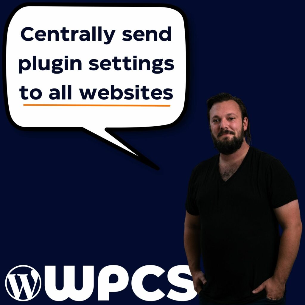send plugin settings to all websites